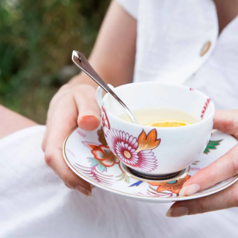 Vessière Cristaux Art De La Table|Assiette Céramique|Tasse thé extra porcelaine 25 cl Imari Raynaud