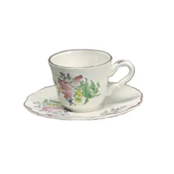 Vessière Cristaux Lunéville|Tasse thé haute reverbere fin