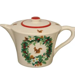 Vessière Cristaux Lunéville|Theiere roses des neiges