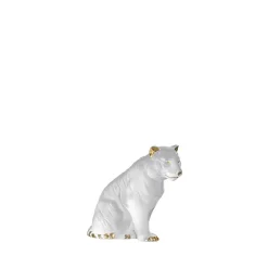 Vessière Cristaux Bestiaire|Sculptures Et Figurines|Tigre assis cristal lalique