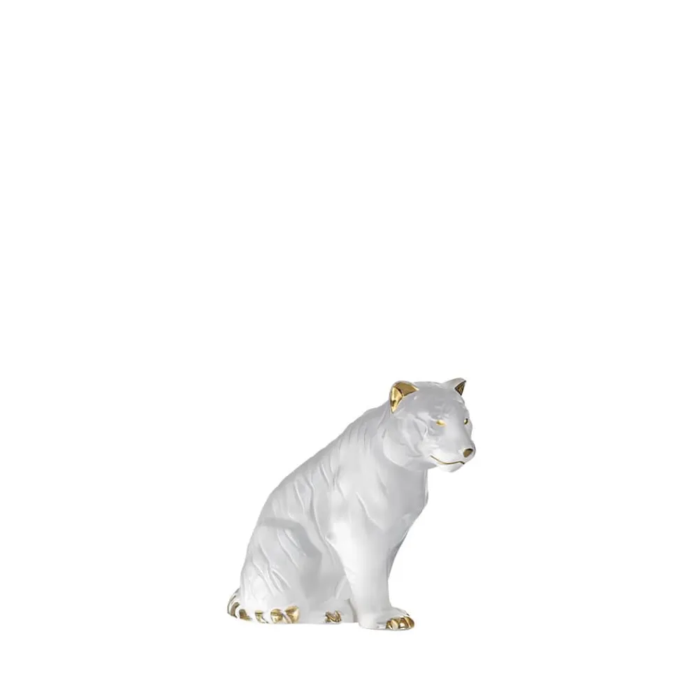 Vessière Cristaux Bestiaire|Sculptures Et Figurines|Tigre assis cristal lalique