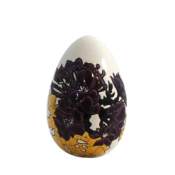 Vessière Cristaux Œufs|Sulfures Cristal|Œuf à l’ombre des fleurs Émaux de Longwy