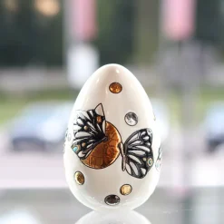 Vessière Cristaux Œufs|Sulfures Cristal|Œuf T2 Mrs Butterfly Émaux de Longwy