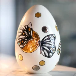 Vessière Cristaux Œufs|Sulfures Cristal|Œuf T2 Mrs Butterfly Émaux de Longwy
