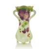 Vessière Cristaux Lunéville|Vase à anses barbotine
