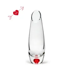 Vessière Cristaux Vases|Vases Cristal Clair|Vase adèle cristal rouge