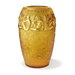 Vessière Cristaux Vases|Vases Cristal Couleur|Vase angélique lalique