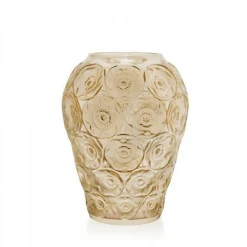 Vessière Cristaux Vases|Vases Cristal Couleur|Vase anémones mm lustré or lalique