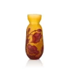 Vessière Cristaux Lampes Pâte De Verre|Vases Cristal Couleur|Vase Art nouveau gravé à l’acide Tip Gallé