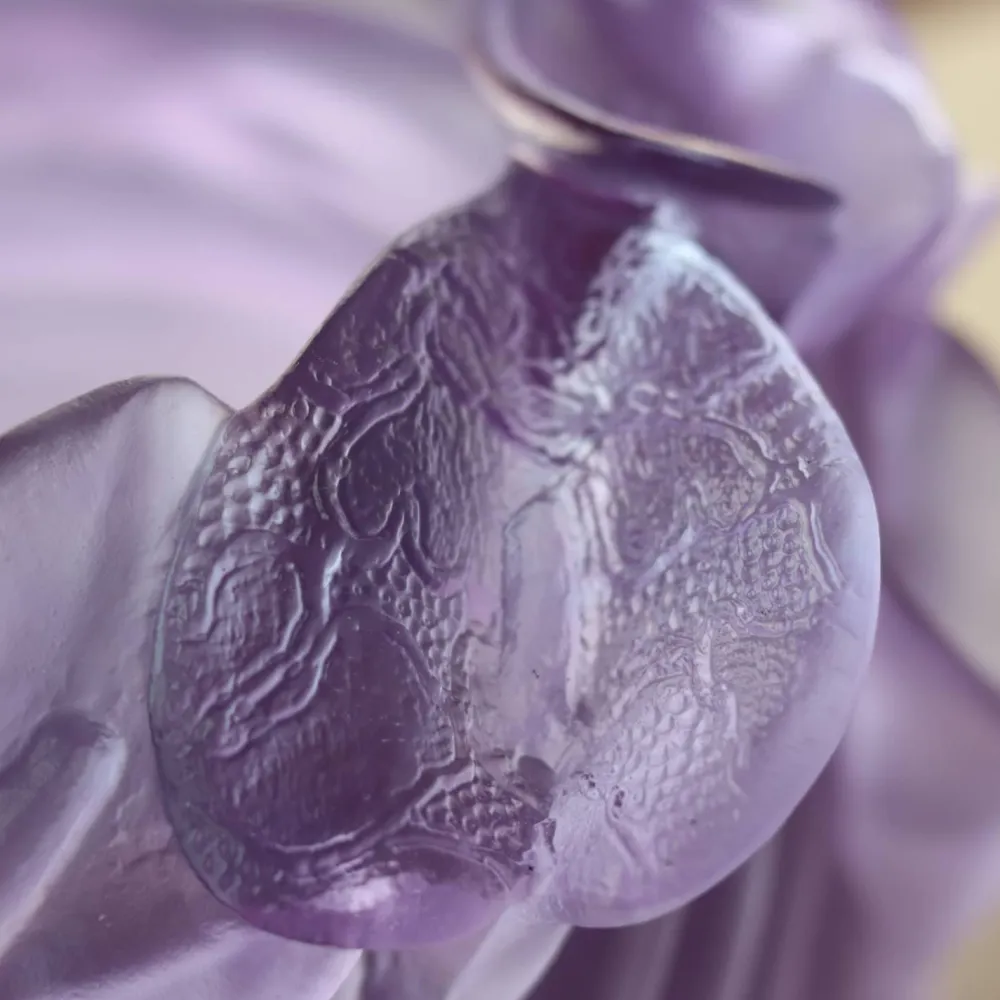 Vessière Cristaux Vases|Vases Cristal Couleur|Vase arum ultraviolet daum