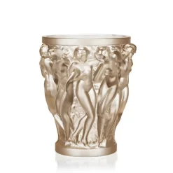 Vessière Cristaux Vases|Vases Cristal Couleur|Vase bacchantes lustré or lalique