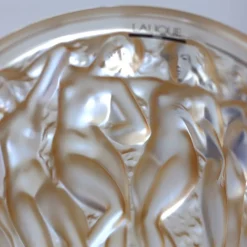 Vessière Cristaux Vases|Vases Cristal Couleur|Vase bacchantes lustré or lalique