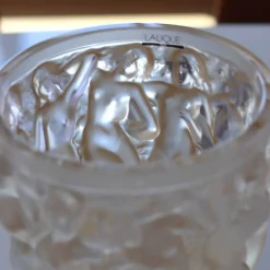 Vessière Cristaux Vases|Vases Cristal Couleur|Vase bacchantes lustré or lalique