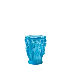Vessière Cristaux Vases|Vases Cristal Couleur|Vase bacchantes pm bleu lalique