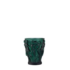 Vessière Cristaux Vases|Vase bacchantes pm vert lalique