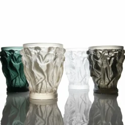 Vessière Cristaux Vases|Vase bacchantes pm vert lalique