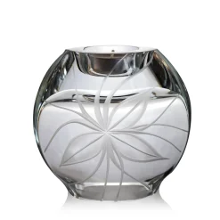 Vessière Cristaux Vases|Coupes, Coupelles Et Photophores|Vase bougie roni cristal lehrer