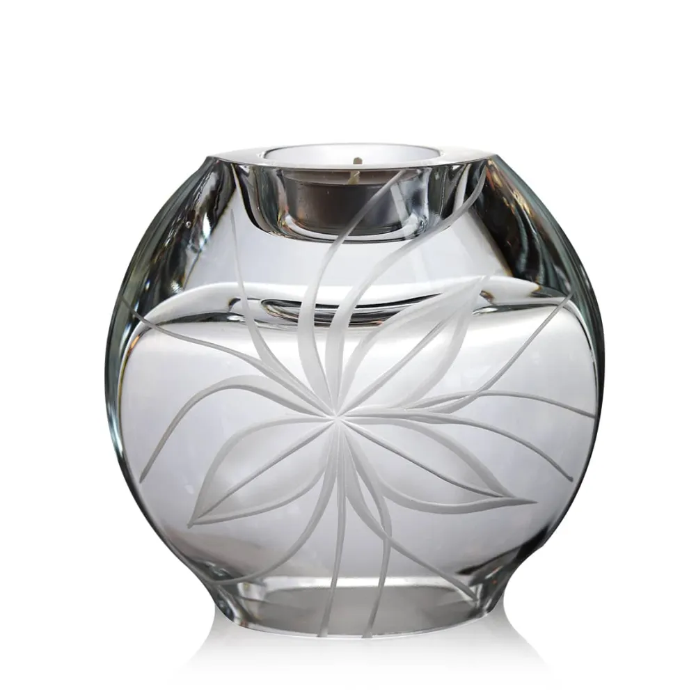 Vessière Cristaux Vases|Coupes, Coupelles Et Photophores|Vase bougie roni cristal lehrer