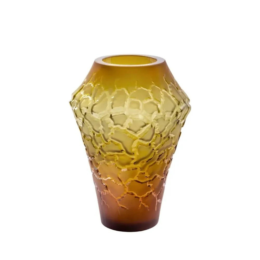 Vessière Cristaux Vases|Vases Cristal Couleur|Vase Caldera Terramineral Lalique