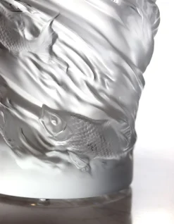 Vessière Cristaux Vases|Vases Cristal Couleur|Vase carpes koi lalique