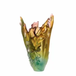 Vessière Cristaux Vases|Vases Cristal Couleur|Vase cattleya daum gm