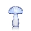 Vessière Cristaux Vases|Vases Cristal Clair|Vase champignon verre bleu