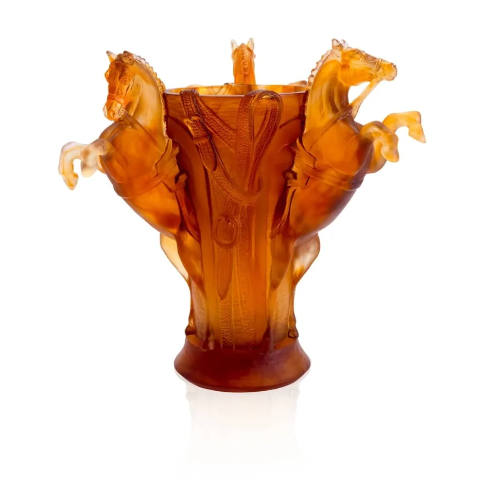 Vessière Cristaux Vases|Editions D’Art|Vase cheval mm Rêve Équestre Daum
