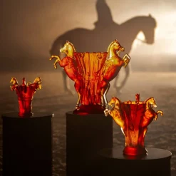 Vessière Cristaux Vases|Editions D’Art|Vase cheval pm Rêve Équestre Daum