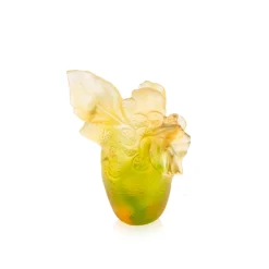 Vessière Cristaux Vases|Vases Cristal Couleur|Vase Citrus petit modèle Daum