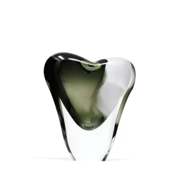 Vessière Cristaux Vases|Vases Cristal Couleur|Vase coeur cristal de bohême gm
