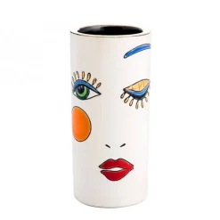 Vessière Cristaux Vases & Boules|Vases Cristal Couleur|Vase cornet Happy Face 14 CM Émaux de Longwy