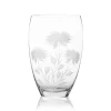 Vessière Cristaux Vases|Vases Cristal Clair|Vase cristal fleur gravé main
