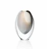 Vessière Cristaux Vases|Vase cristal ovale blanc