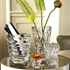 Vessière Cristaux Vases|Vase cristal slice nachtmann