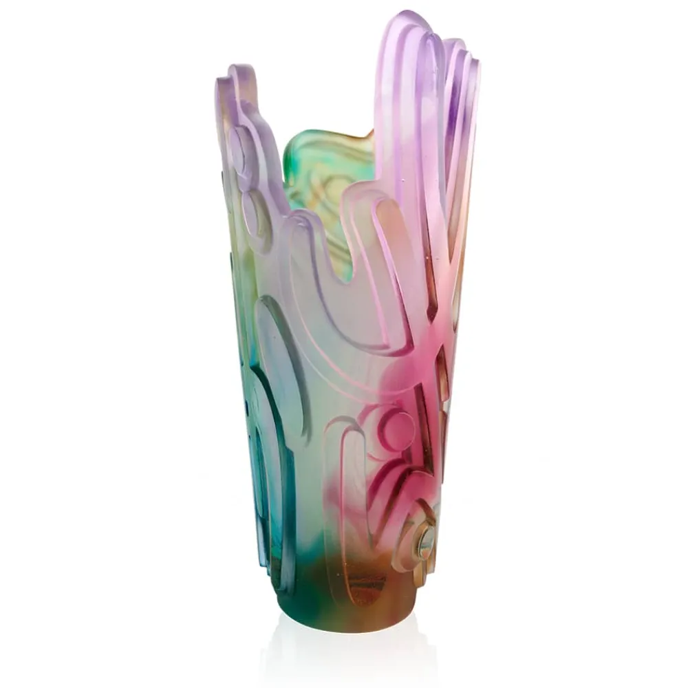 Vessière Cristaux Vases|Editions D’Art|Vase crystal rock i jonone daum