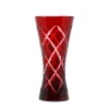 Vessière Cristaux Vases|Vases Cristal Couleur|Vase doublé couleur rouge cristal de paris