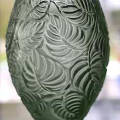 Vessière Cristaux Vases|Vases Cristal Couleur|Vase feuilles lalique