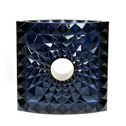 Vessière Cristaux Vases|Vases Cristal Couleur|Vase Géo Mario Botta & Lalique 2016 cire perdue