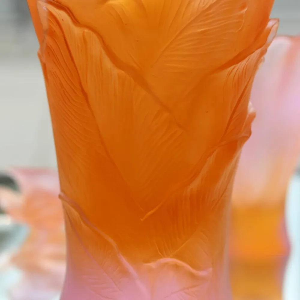 Vessière Cristaux Vases|Vases Cristal Couleur|Vase grand modèle arum daum