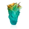 Vessière Cristaux Vases|Vases Cristal Couleur|Vase grand modèle léopard Voyage Tropical Daum