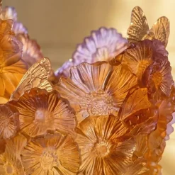 Vessière Cristaux Vases|Vases|Vase grand modèle Or d’Abeille Daum