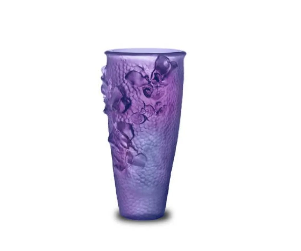 Vessière Cristaux Vases|Vases Cristal Couleur|Vase haut jardin imaginaire daum