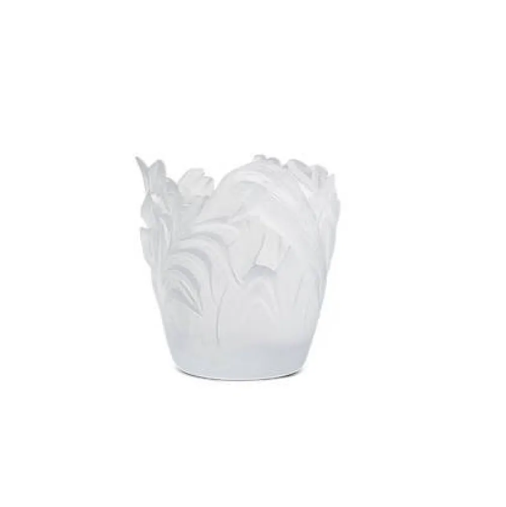 Vessière Cristaux Vases|Vases Cristal Clair|Vase jungle blanc daum