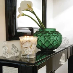 Vessière Cristaux Vases|Vases Cristal Couleur|Vase languedoc Lalique