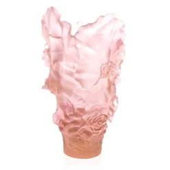 Vessière Cristaux Vases|Vases Cristal Couleur|Vase magnum camelia daum 99 ex