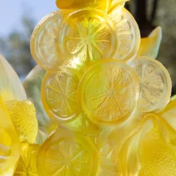 Vessière Cristaux Vases|Vases Cristal Couleur|Vase Magnum Citrus Daum