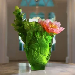 Vessière Cristaux Vases|Editions D’Art|Vase Magnum Jardin de lotus Daum