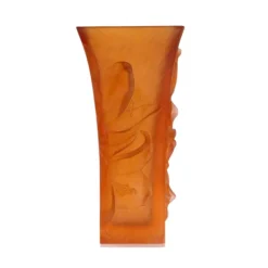 Vessière Cristaux Vases|Vases Cristal Couleur|Vase Magnum Lys ambre Daum
