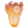 Vessière Cristaux Vases|Vases|Vase Magnum Or d’Abeille Daum
