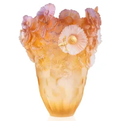 Vessière Cristaux Vases|Vases|Vase Magnum Or d’Abeille Daum